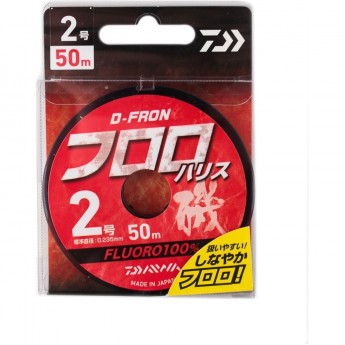 Леска DAIWA D-FRON fluoro harisu 2,0 50м Леска DAIWA D-FRON fluoro harisu 2,0 50м